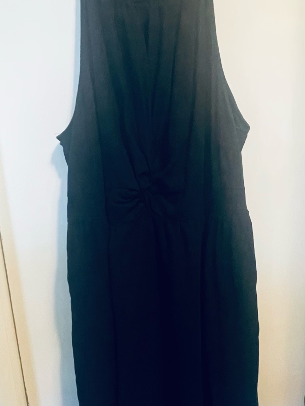 Classic Black Sleeveless Women's Halter Dress